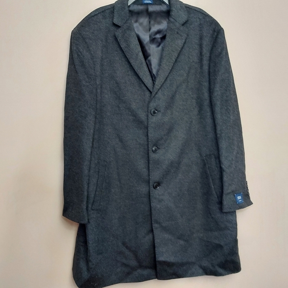 Nordstrom Signature Men's Trim Fit Wool & Cashmere Overcoat - Picture 4 of 10